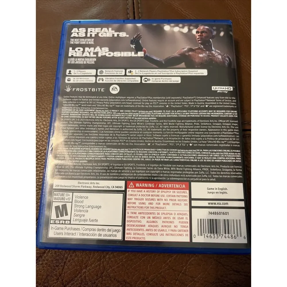 EA Sports UFC 5 – PlayStation 5 (PS5) – English – Rated M - 1 or 2 Player
